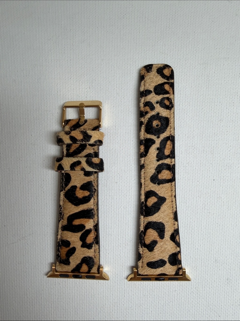Leopard Leather Apple Watch Band - cowhide
